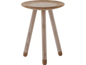 MEZZA - Round wooden coffee table _ Flam & Luce